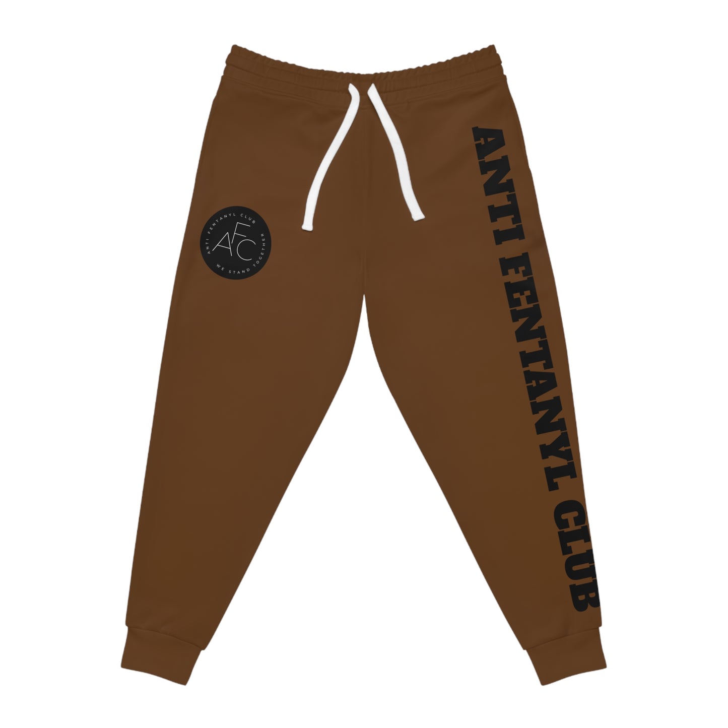 Brown Joggers - 'Anti Fentanyl Club' - Unisex