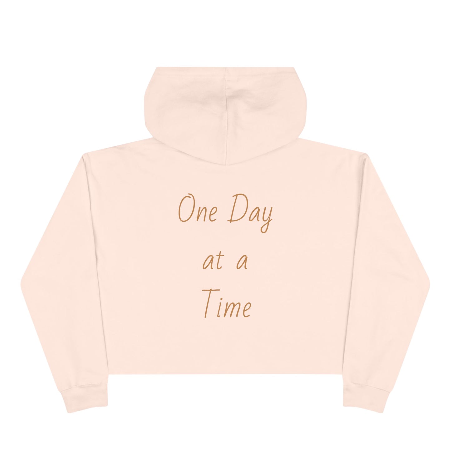 Women's Crop Hoodie 'One Day at a Time'