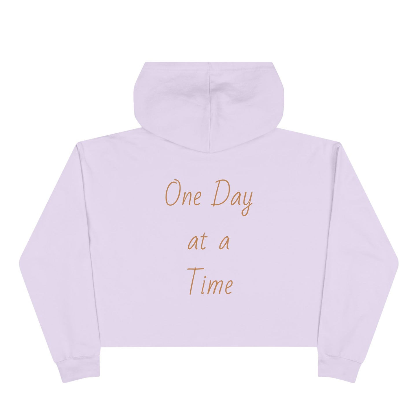 Women's Crop Hoodie 'One Day at a Time'