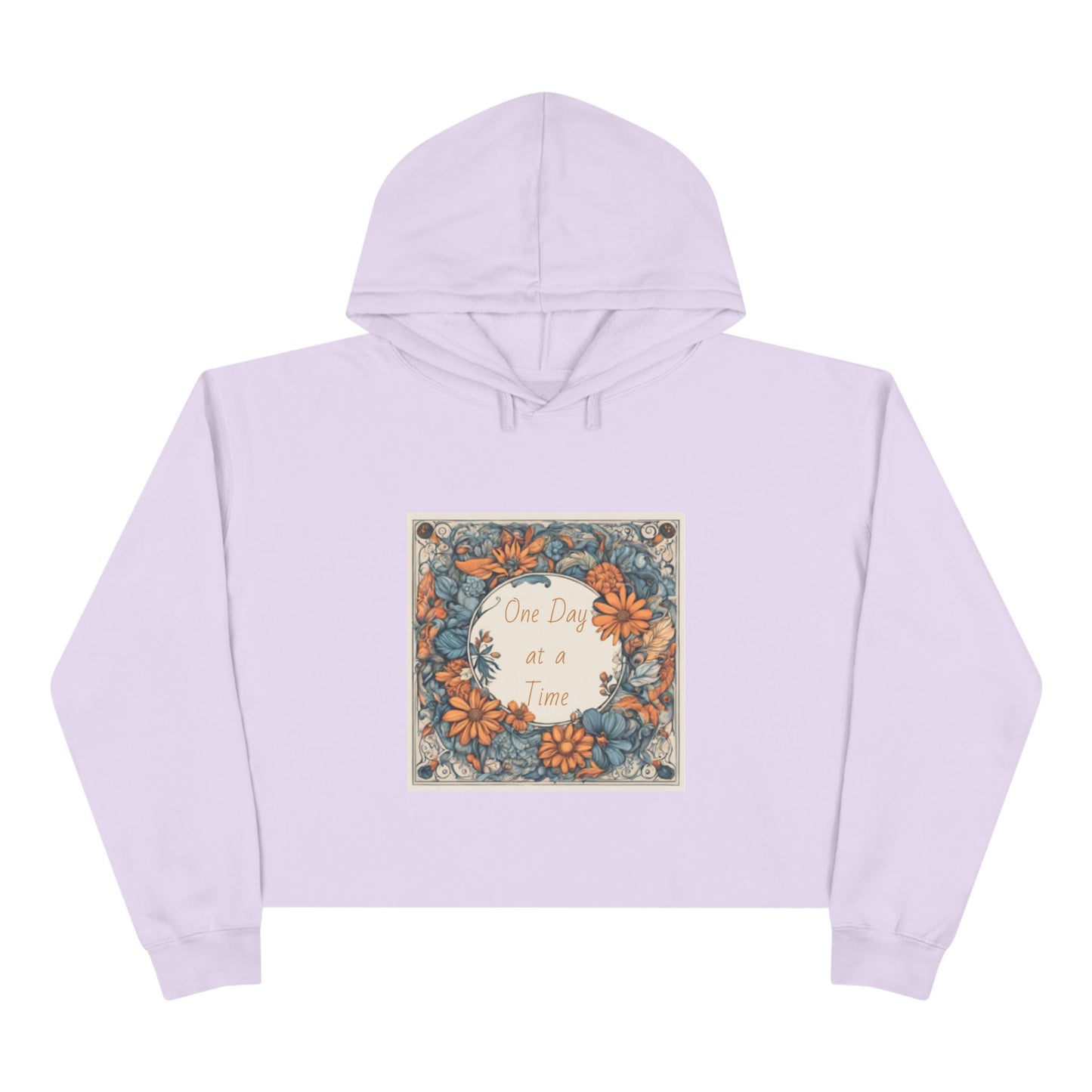 Women's Crop Hoodie 'One Day at a Time'