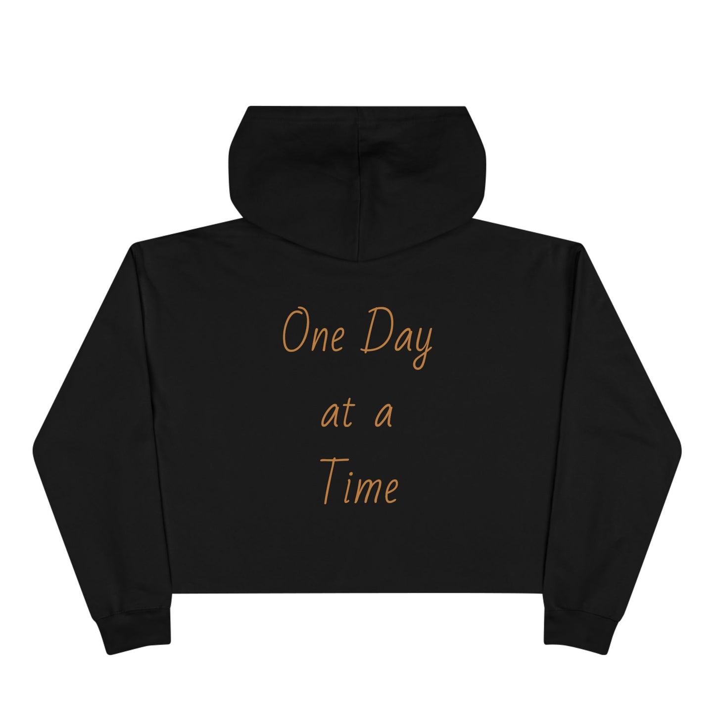 Women's Crop Hoodie 'One Day at a Time'