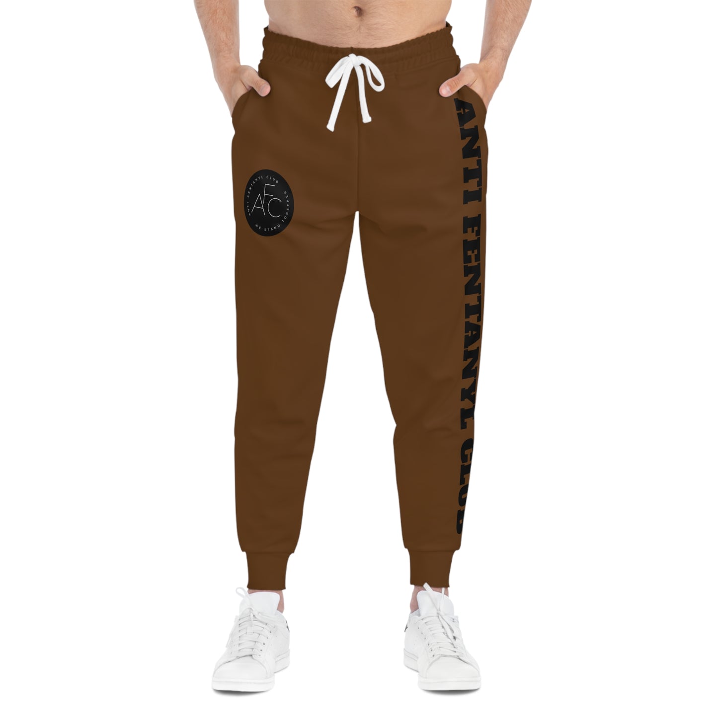 Brown Joggers - 'Anti Fentanyl Club' - Unisex