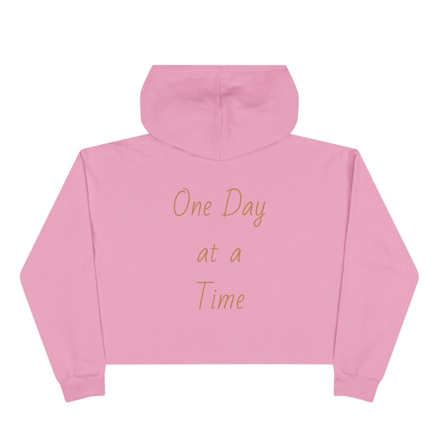 Women's Crop Hoodie 'One Day at a Time'