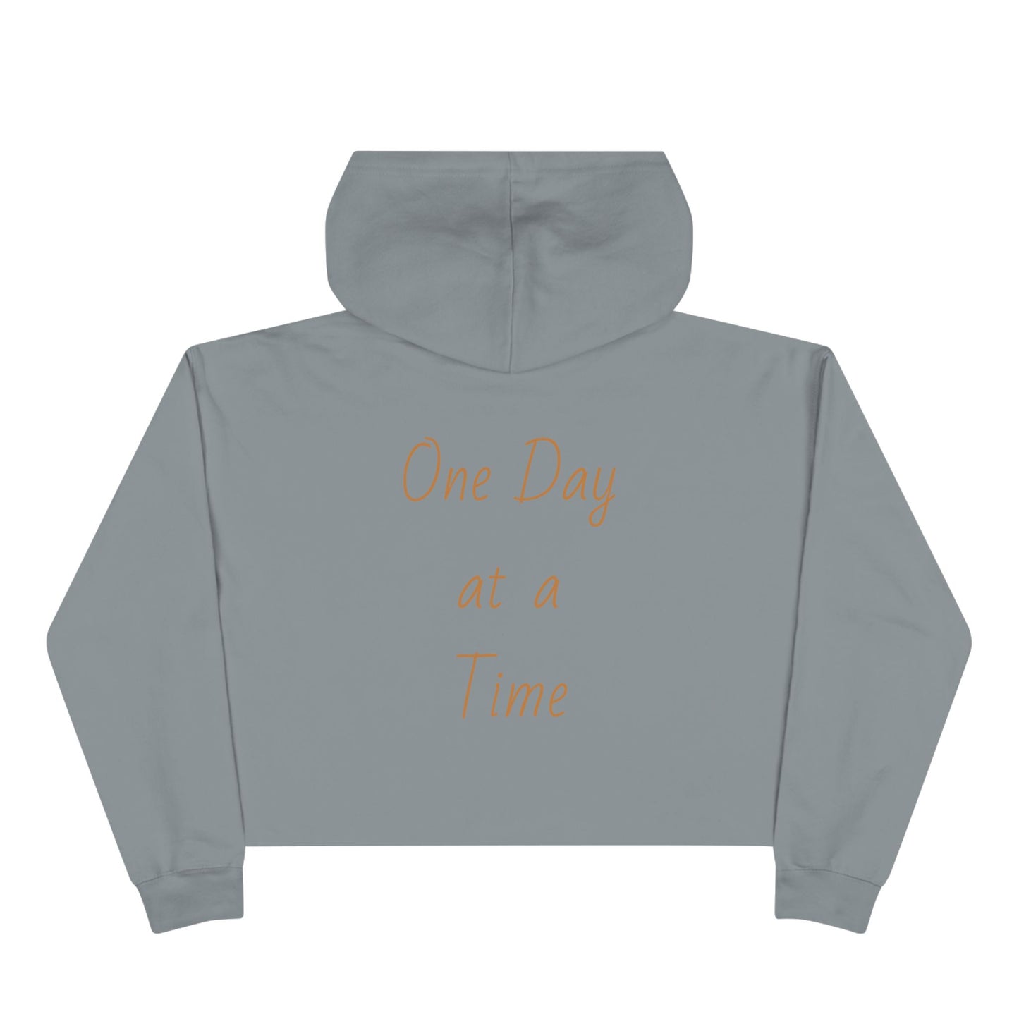 Women's Crop Hoodie 'One Day at a Time'